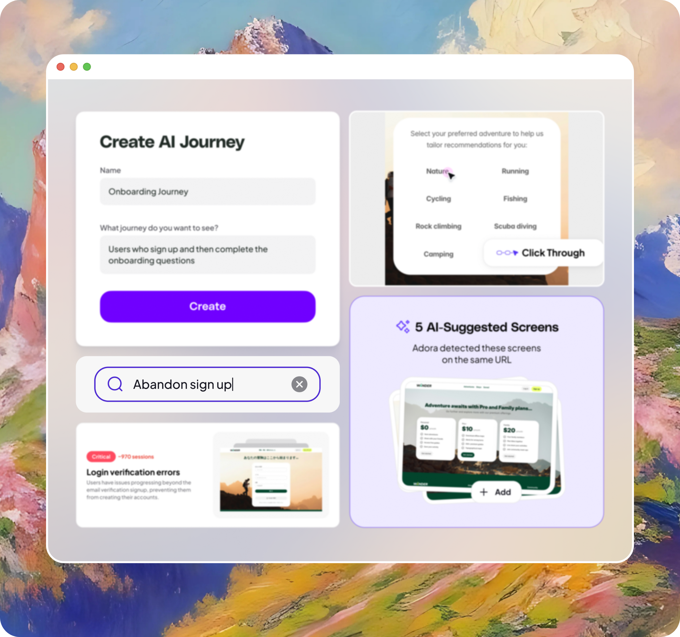 Adora Drop Week announcement showcasing 5 new product features
