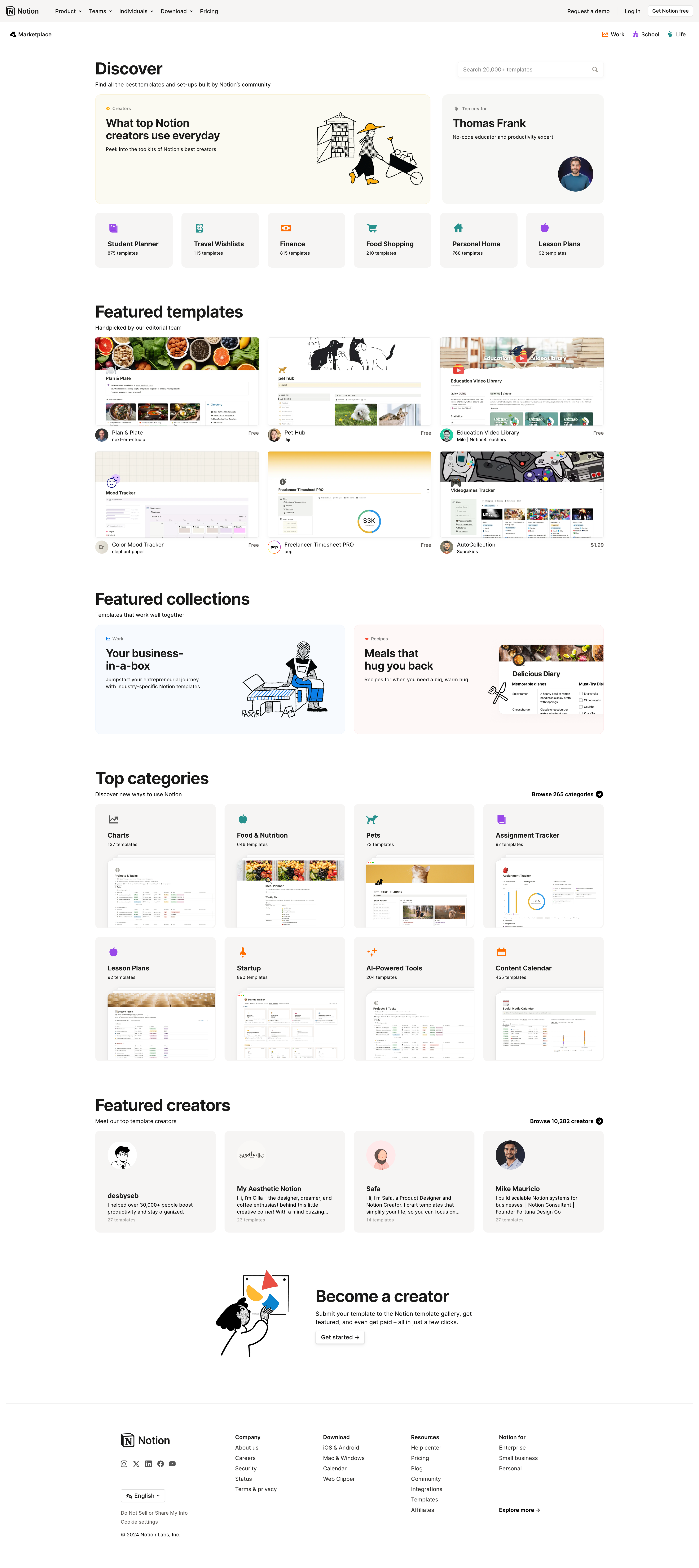 Notion Screenshot of onboarding